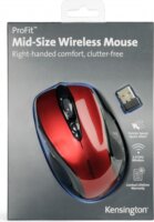Kensington Pro Fit Mid Size vezeték nélküli egér, rubinpiros