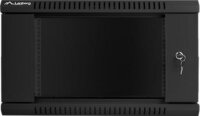 Lanberg 19" fali rack szekrény 6U 600x600mm - fekete