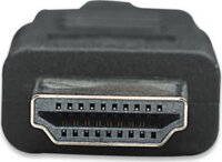 Manhattan monitor kábel, HDMI/HDMI 1.4, Ethernet, 10m, fekete, nikkelezett csat