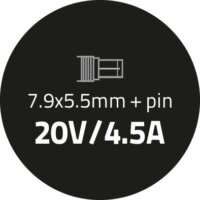 Qoltec IBM Lenovo 90W | 20V | 4.5 A | 7.9x5.5 Laptop AC power adapter