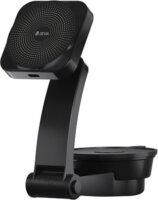 Devia ST398735 Smart Series Mágneses Wireless Autós Qi Töltő / Tartó 15W - Fekete