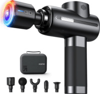 Renpho Thermacool Akkus masszázspisztoly 6 masszázsfejjel - Fekete