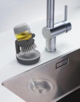 Joseph Joseph Palm Scrub Edénysúroló kefe Folyadék adagolóval - Szürke