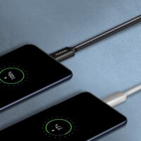 Axagon BUMM-AM10AB Micro USB 2.0 B apa - USB 2.0 A apa Adat- és töltőkábel 1m - Fekete