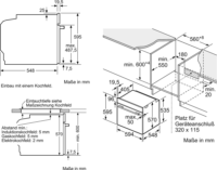 Bosch HND 615LS62 Beépíthető Elektromos Sütő - Fekete