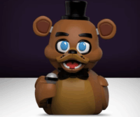 Numskull Tubbz Öt Éjjel Freddy Pizzázójában 'Freddy' (Első Kiadás) Gumikacsa Figura