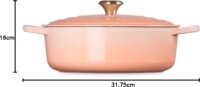 Le Creuset Signature Öntöttvas lábas Ø 24cm 4,2L - Barack