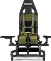 Next Level Racing NLR-S039 Flight Seat Pro Boeing Military Edition Szimulátor Cockpit - Fekete/Zöld