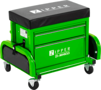 Zipper ZI-MHKS3 Görgős Fiókos Szerelőülés - Fekete/Zöld