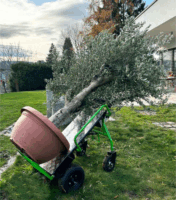 Zipper ZI-ET260 Akkus Elektromos Molnárkocsi 6000mAh 350W max 260kg - Ezüst/Zöld