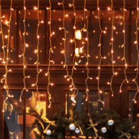 Home by Somogyi DLFJ Kültéri Beltéri Sorolható kültéri jégcsap fényfüzér 5m - Melegfehér