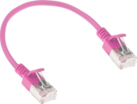ACT CAT6A U-FTP Patch kábel 0,15m - Rózsaszín