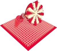 Lamart LT8036 Push Lapos Mop 2in1 32x11cm - Piros