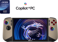 MSI Claw 8 AI+ Hordozható Retro Játékkonzol (8" / 1 TB / Win 11) - Szürke