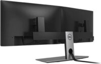 Dell MDS19 19"-27" LCD TV / Monitor asztali tartó állvány - Fekete (2 kijelző)