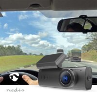 Nedis Dash Cam DCAM1024BK WiFi Autós Menetrögzítő Kamera - Fekete