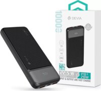 Devia ST111547 Smart Series Digitális kijelzős Powerbank 10000 mAh 20W PD - Fekete