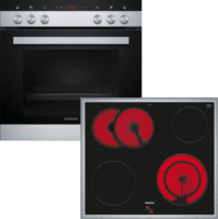 Siemens Herdset HE113FBS2 + EA64RGNA1E Beépíthető Elektromos Sütő / Főzőlap - Inox