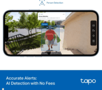 TP-Link TAPO D205 Okos ajtócsengő kaputelefon 2K kamerával - Fekete