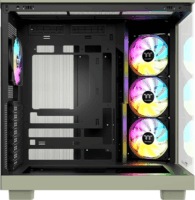 Thermaltake View 380 XL WS ARGB Midi Torony Számítógépház + 4db 120mm ventilátor - Zöld