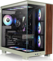 Thermaltake View 380 XL WS ARGB Midi Torony Számítógépház + 4db 120mm ventilátor - Zöld