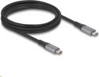 Delock 81191 USB-C Anya / USB-C Anya 3.1 Adat és Töltőkábel 240W 1m - Szürke