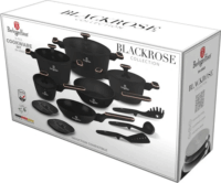 Berlinger Haus BH/8363 Kovácsolt Aluminium Edénykészlet - Fekete / Rosegold (15 részes)