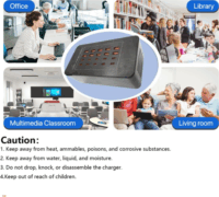 BlackBird 10x USB-C / 10x USB-A Hálózati Gyotszöltő Adapter 100W - Fekete