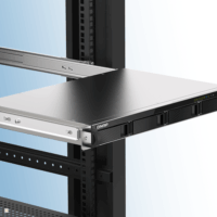 Qnap TS-433EU 4-rekeszes 1U Rack NAS hálóztai adattároló