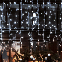 Home by Somogyi DLFJ 200/WH Sorolható Kültéri Beltéri Jégcsap fényfüzér 5m - hidegfehér