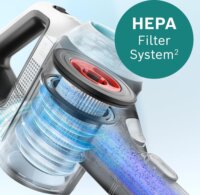 Bosch BSS 712XHYG Unlimited 7 ProHygienic Aqua Vezeték nélküli porszívó és felmosó - Fehér / Kék
