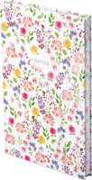 Kalendart C167N Flowers White A5 192 lapos Élfestett vonalas jegyzetfüzet - Mintás