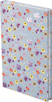 Kalendart C167N Flowers Blue A5 192 lapos Élfestett vonalas jegyzetfüzet - Mintás