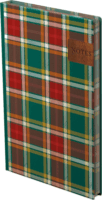 Kalendart C167N Scottish Green A5 192 lapos Élfestett vonalas jegyzetfüzet - Mintás