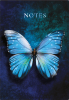 Kalendart C167N Butterfly Blue A5 192 lapos Élfestett vonalas jegyzetfüzet - Mintás
