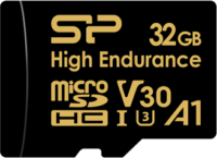 Silicon Power 32GB Golden Series High Endurance MicroSDHC CL10 UHS-I U3 V30 A1 Memóriakártya + Adapter