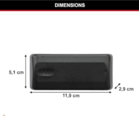 Master Lock 207EURD Mágnesesen rögzíthető Kulcs tartó doboz - Fekete