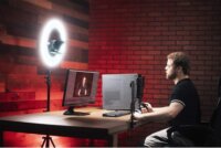 Ikan HS-PROMPTER-RL HomeStream Telefon Teleprompter Súgógép Készlet