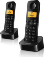 Philips D2602B/53 Duo Wireless DECT Asztali telefon - Fekete