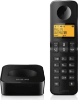 Philips D2601B/53 Wireless DECT Asztali telefon - Fekete