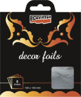 Pentart 20749 Dekorfólia 14 x 14 cm - Hologramos (5 db / csomag)