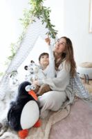 Nici Jorge Thunder ülő pingvin plüssfigura 40 cm