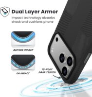 Speck Presidio2 Apple iPhone iP 17 Pro Max telefon Tok - Fekete / Szürke / Fehér