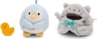 Nici Waddle pingvin jelmezben és dobozban plüssfigura 8 cm