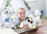 Nici Zafura álló sárkány plüssfigura 35 cm