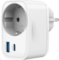 Gembrid USb-A / USB-C Hálózati Adapter 1 aljzattal 20W - Fehér