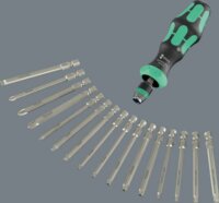 Wera 5051531001 Kraftform Kompakt 60 RA-R Imperial Racsnis Csavarhúzó és bitkészlet (17 db / csomag)