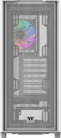 Thermaltake S380 TG Midi Torony Számítógépház + 1db 120mm ventilátor - Fehér