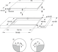 Gorenje GI821FM Beépíthető 4 Zónás Indukciós Főzőlap 7200 Watt - Fekete