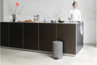 Brabantia Newicon 20 literes pedálos fém szemetes - Betonszürke